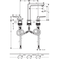 Смеситель Hansgrohe Metropol 32515000 - Превью изображения №2 — Интернет-магазин Time-Shop