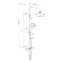 Душевая система  Damixa Origin Bit 977700300 - Превью изображения №8 — Интернет-магазин Time-Shop