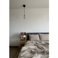 2-спальный комплект постельного белья Царство сновидений Вареный хлопок Бежевая клетка 150-0142 (2-сп с прост. на рез. 160х200,нав. 50x70) - Превью изображения №2 — Интернет-магазин Time-Shop