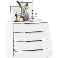 Комод Трия Тесса (белый жемчуг/белый глянец) - Превью изображения №2 — Интернет-магазин Time-Shop