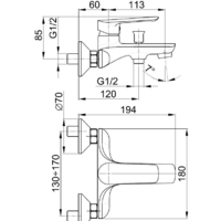 Смеситель Armatura Tanzanit 5024-010-00 - Превью изображения №2 — Интернет-магазин Time-Shop