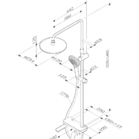 Душевая система  AM.PM Like F0780700 - Превью изображения №6 — Интернет-магазин Time-Shop