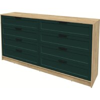 Комод Интерлиния Концепт Тренд КТ-К197 (дуб золотой/изумруд) - Превью изображения №2 — Интернет-магазин Time-Shop