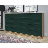 Комод Интерлиния Концепт Тренд КТ-К197 (дуб золотой/изумруд) - Превью изображения №3 — Интернет-магазин Time-Shop