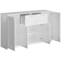 Тумба Mio Tesoro Сириус 4 двери и 2 ящика 156x95 2.02.03.300.1 (белый) - Превью изображения №2 — Интернет-магазин Time-Shop