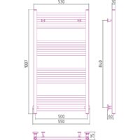 Полотенцесушитель Сунержа Модус 1000x500 31-0250-1050 - Превью изображения №3 — Интернет-магазин Time-Shop
