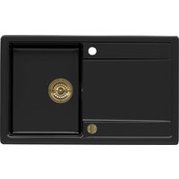 Кухонная мойка Kernau KGS Z 4575 1B1D Deep Black - Превью изображения №8 — Интернет-магазин Time-Shop