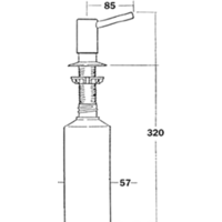 Дозатор для моющего средства Elleci ADI02300 - Превью изображения №2 — Интернет-магазин Time-Shop
