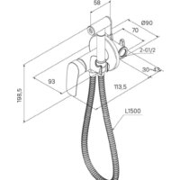 Гигиенический душ Milardo Rora RORBLR0M08 - Превью изображения №9 — Интернет-магазин Time-Shop