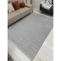 Ковер для жилой комнаты Radjab Carpet Моника Прямоугольник MC 402A 12588RK (1.6x3, L.Grey) - Превью изображения №2 — Интернет-магазин Time-Shop
