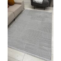 Ковер для жилой комнаты Radjab Carpet Моника Прямоугольник MC 402A 12588RK (1.6x3, L.Grey) - Превью изображения №4 — Интернет-магазин Time-Shop