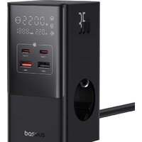 Сетевое зарядное Baseus PowerCombo Tower PowerStrip 3AC2+U2+С 35W CCGAN35-S3ACE - Превью изображения №2 — Интернет-магазин Time-Shop