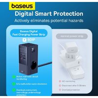 Сетевое зарядное Baseus PowerCombo Tower PowerStrip 3AC2+U2+С 35W CCGAN35-S3ACE - Превью изображения №12 — Интернет-магазин Time-Shop