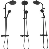 Душевая система  Rea Bliss Black REA-P8804 - Превью изображения №2 — Интернет-магазин Time-Shop