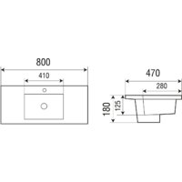 Умывальник WeltWasser Deilbach 7505-80 - Превью изображения №4 — Интернет-магазин Time-Shop