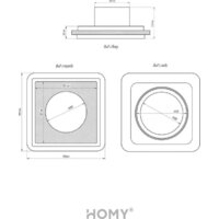 Вентиляционная решетка HOMY AIR квадратный AS100BS 15x15 (черная) - Превью изображения №17 — Интернет-магазин Time-Shop