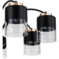 Люстра средней высоты Escada 2121/7P (черный/золото) - Превью изображения №4 — Интернет-магазин Time-Shop