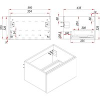  ЗОВ Тумба под умывальник Кито 60 K60LW0MRMC-KP13W (белый/тростник) - Превью изображения №8 — Интернет-магазин Time-Shop