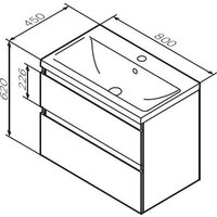  AM.PM Тумба под умывальник X-Joy M85A-FHX0802-WC0802WG - Превью изображения №15 — Интернет-магазин Time-Shop