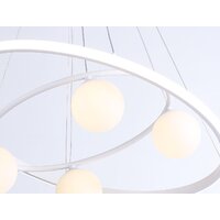 Подвесная люстра Ambrella light Comfort FL66321/1+4 WH (белый) - Превью изображения №6 — Интернет-магазин Time-Shop