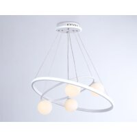 Подвесная люстра Ambrella light Comfort FL66321/1+4 WH (белый) - Превью изображения №4 — Интернет-магазин Time-Shop