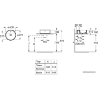 Умывальник Roca The Gap Round A3270MK000 - Превью изображения №2 — Интернет-магазин Time-Shop