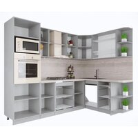 Готовая кухня Интерлиния Мила Крафт 1.68x2.6 правая (дуб полярный) - Превью изображения №3 — Интернет-магазин Time-Shop