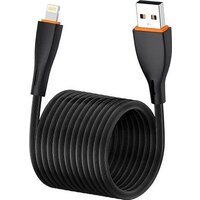Кабель EOFE AL21 USB Type-A - Lightning (1 м, черный) - Превью изображения №2 — Интернет-магазин Time-Shop