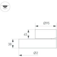 Спот Arlight SP-RONDO-FLAP-R210-20W Warm3000 028165 - Превью изображения №4 — Интернет-магазин Time-Shop