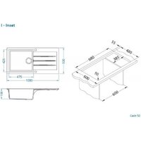 Кухонная мойка Alveus Cadit 50 1140598 - Превью изображения №3 — Интернет-магазин Time-Shop