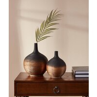 Ваза Eglo Saryksu 421414 (керамика, черный/золото) - Превью изображения №4 — Интернет-магазин Time-Shop