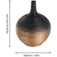 Ваза Eglo Saryksu 421414 (керамика, черный/золото) - Превью изображения №5 — Интернет-магазин Time-Shop