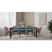 Кухонный стол Aledar Консольный стол F 40x240290 (черный муар/дуб галифакс) - Превью изображения №4 — Интернет-магазин Time-Shop