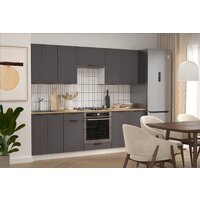 Готовая кухня Mio Tesoro Корнелия Ода-плюс 2.4 (графит/дуб бунратти) - Превью изображения №4 — Интернет-магазин Time-Shop