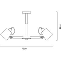 Люстра средней высоты Arte Lamp Oscar A7141PL-5WH - Превью изображения №5 — Интернет-магазин Time-Shop
