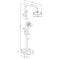Душевая система  Damixa Jupiter 977730300 - Превью изображения №6 — Интернет-магазин Time-Shop