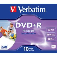 DVD+R диск Verbatim 4.7Gb 16x 43508 (10 шт.) - Превью изображения №2 — Интернет-магазин Time-Shop