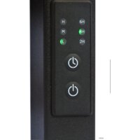 Полотенцесушитель Granula Квадро Вертикаль 15х120 (терморегулятор с таймером, черный) - Превью изображения №2 — Интернет-магазин Time-Shop