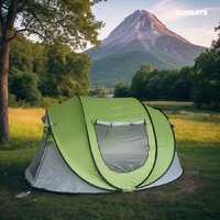 Кемпинговая палатка Sundays ZC-TT102-3 (зеленый/светло-серый) - Превью изображения №6 — Интернет-магазин Time-Shop