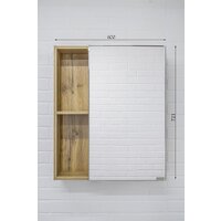  Домино Шкаф с зеркалом для ванной Craft 60 - Превью изображения №6 — Интернет-магазин Time-Shop