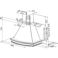 Кухонная вытяжка Faber Trendy WB A 90 C/T 110.0338.675 - Превью изображения №2 — Интернет-магазин Time-Shop
