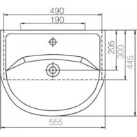 Mixline Тумба с умывальником АлАн-55 554982 + Уют 55 (белый) - Превью изображения №7 — Интернет-магазин Time-Shop