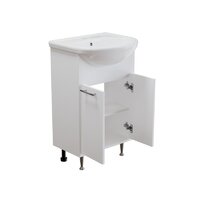  Mixline Тумба с умывальником АлАн-55 554982 + Уют 55 (белый) - Превью изображения №3 — Интернет-магазин Time-Shop