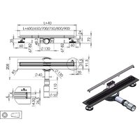 Трап/канал Roxen Slim 91060-90 - Превью изображения №10 — Интернет-магазин Time-Shop