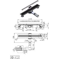 Трап/канал Roxen Slim 91060-90 - Превью изображения №9 — Интернет-магазин Time-Shop