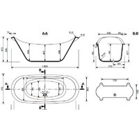 Ванна Эстет Скарлетт 180x77 [2-0013] - Превью изображения №6 — Интернет-магазин Time-Shop