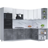 Интерлиния Мила Лайт 1.68x2.6 правая (белый платинум/бетон портленд/белый гранит)