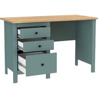 Офисный стол Mio Tesoro Сага 120x56 2.08.06.160.16 (темно-бирюзовый/ясень) - Превью изображения №2 — Интернет-магазин Time-Shop