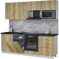 Интерлиния Мила Лайт 2.3-ПМ2 (дуб золотой/дуб золотой/кастилло темный)