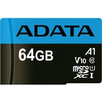 Карта памяти ADATA Premier AUSDX64GUICL10A1-RA1 microSDXC 64GB (с адаптером) - Превью изображения №2 — Интернет-магазин Time-Shop